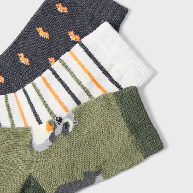 Baby 6 μηνών έως 4 ετών Σετ 3 καλτσάκια ECOFRIENDS πράσινο - 12M 2
