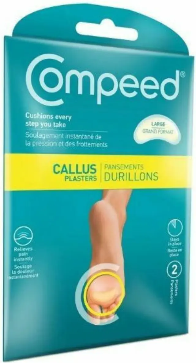 COMPEED Callus Plasters Large / Μεγάλα Επιθέματα Για Σκληρύνσεις Στο Κάτω Μέρος Ποδιού (2 Τεμάχια) 3