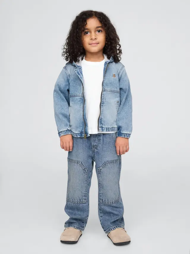 Βρεφικό & Νηπιακό UltraSoft Baggy Carpenter Τζιν Παντελόνι Medium wash - 3YRS