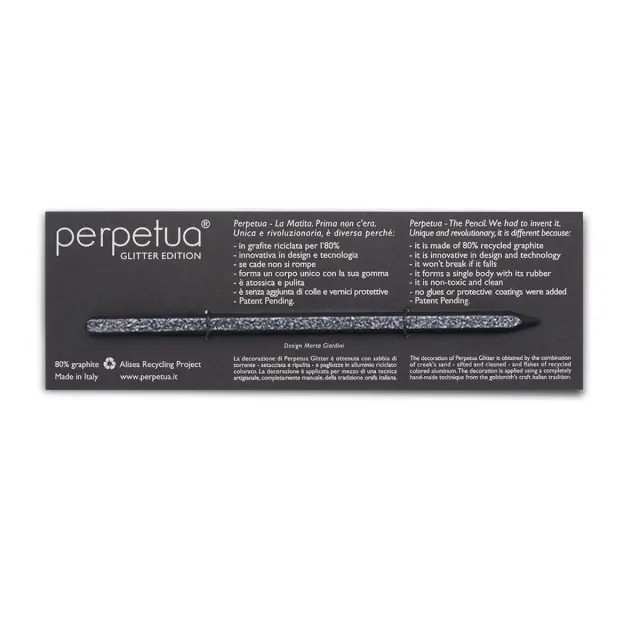 Perpetua Glitter Pencil Dark Silver