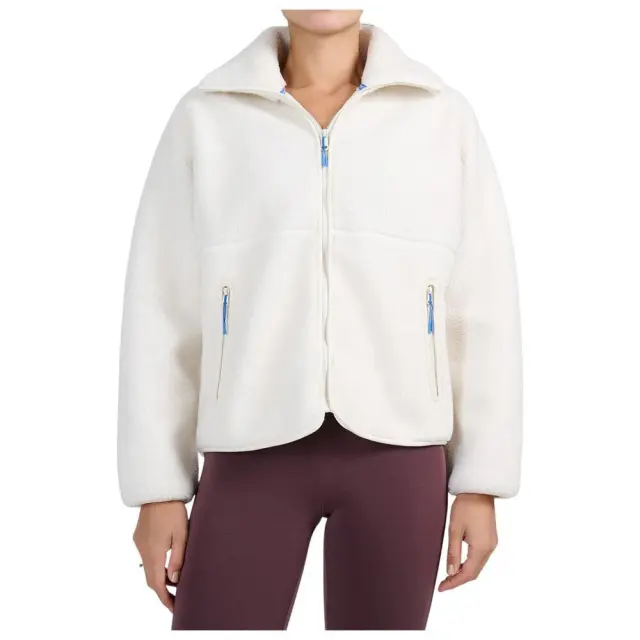 4F Fleece Jacket White 4FWAW26TFLEF463-11S - L