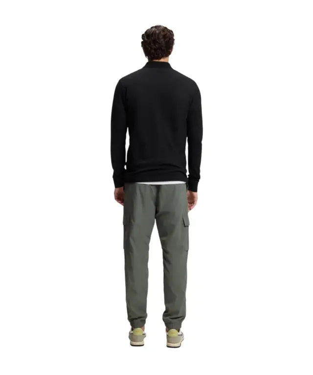 Hugo Boss - Ανδρικό Μακρυμάνικο Μπλουζάκι Polo 50507704-001 Μαύρο 3