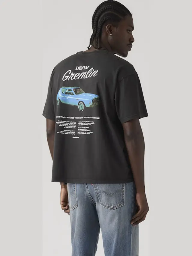 Gr Boxy Tee Blacks COASTAL CREATIVE DENIM GREMLIN JET BLACK - XL 2