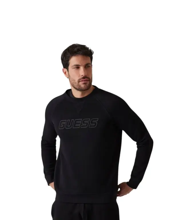 Guess - Ανδρική Μπλούζα Φούτερ Z4YQ16KAIJ1-JBLK Μαύρο 2
