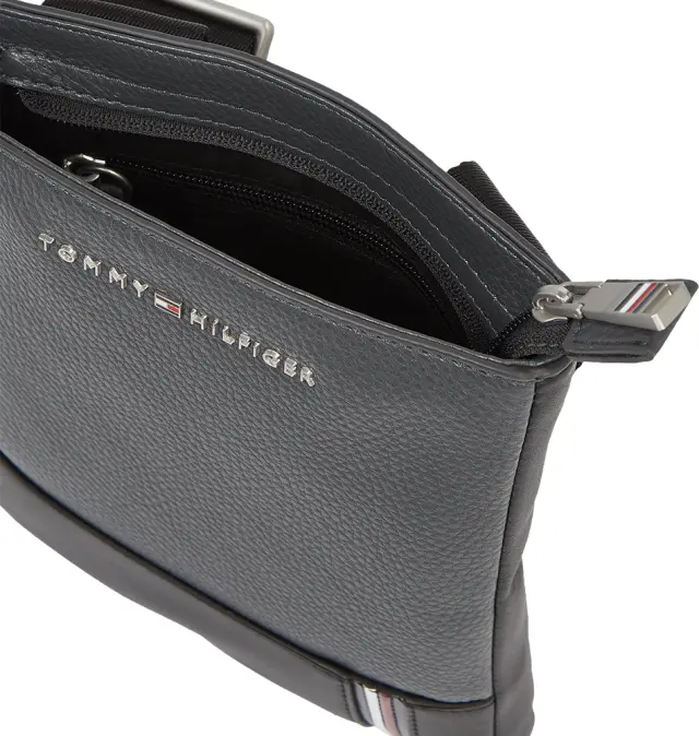 Τσάντα TOMMY HILFIGER 12450 TH Central Flat Γκρι 3