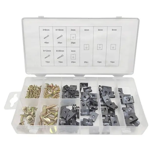 Βίδες & κλιπ U-TYPE σετ 170τμχ - U-clip and screw assortment Z692911 2