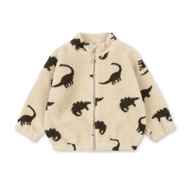 Jacket jody teddy dino silhouette konges slojd - Εκρού - 5-6Y