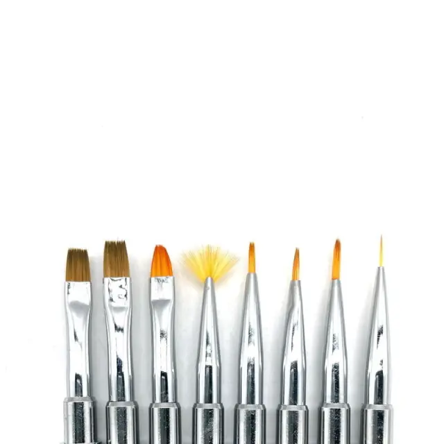 Σετ πινέλα νυχίων 8τμχ - Nail brushes 8pcs 3666 2