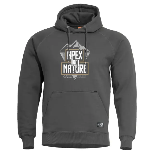 PHAETON HOOD SWEATER "APEX OF NATURE" | K09021-AN 01-Black 2