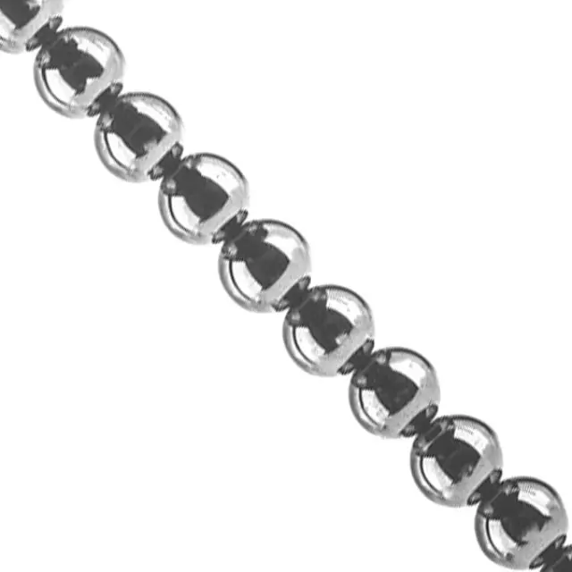 Στρογγυλή Χάντρα Αιματίτης Platinum Plated Ø3mm ~135τεμ