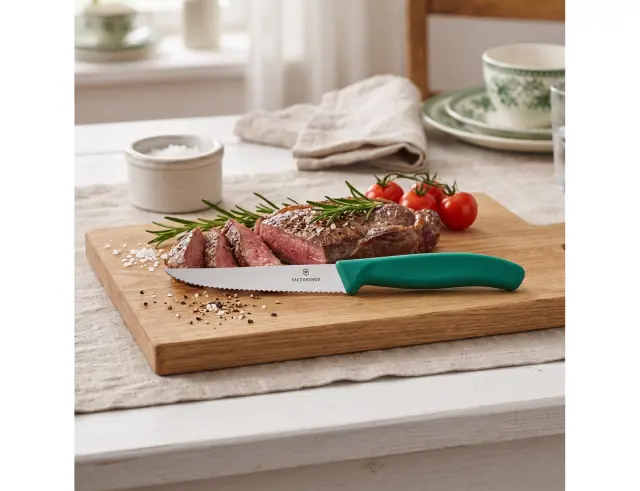 Μαχαίρι Steak Victorinox Swiss Classic με μήκος λεπίδας 11cm - Green 6.7234.C1