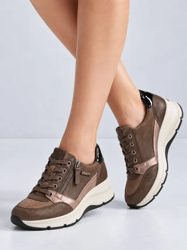Mephisto Sneakers Γυναικείο δέρμα Μπρονζέ MEP/HANOUK BRONZE - 36 2