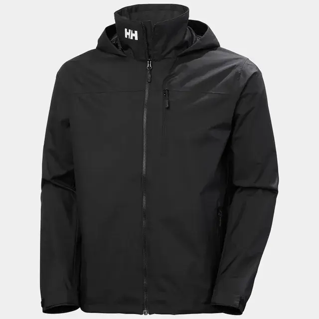 Helly Hansen Crew Hooded Sailing Jacket 2.0 Black Μπουφάν Ανδρικό Καλοκαιρινό - M