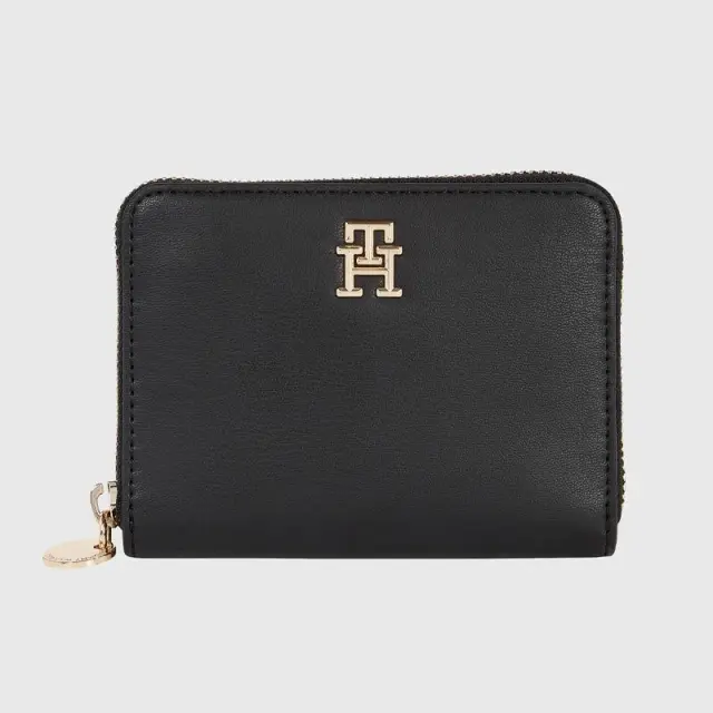 Tommy Hilfiger - Γυναικείο Μικρό Πορτοφόλι Th Chic Med Za AW0AW14636-BDS Μαύρο