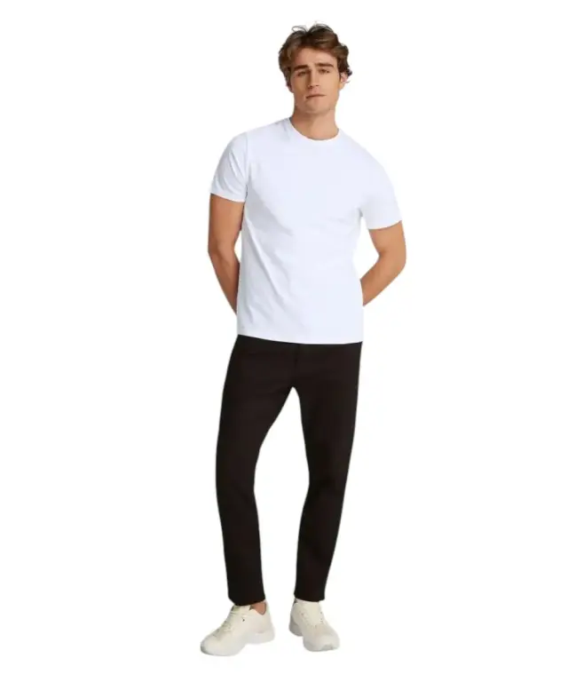 Calvin Klein - Ανδρικό T-shirt Smooth Cttn Solid Regular Fit LV040HM265-YAA Λευκό 2