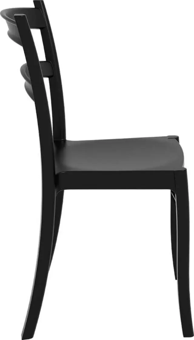 Καρέκλα Στοιβαζόμενη TIFFANY Μαύρο PP 45x51x85cm 3
