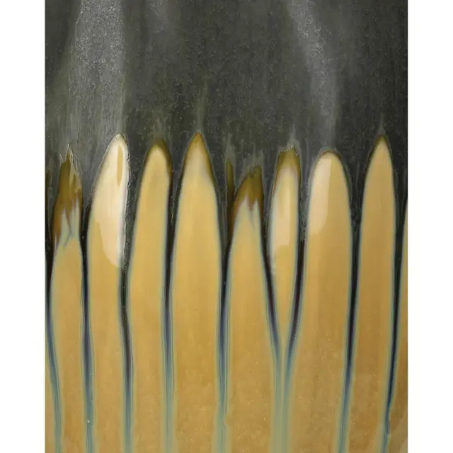 Βάζο Κίτρινο Κεραμικό 16x16x37cm 3