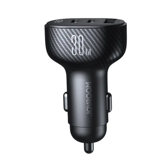 Joyroom Φορτιστής Αυτοκινήτου Μαύρος με μία Θύρα USB 3