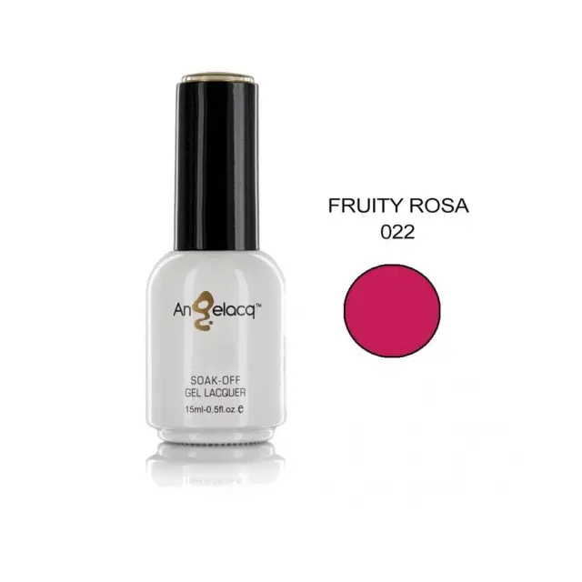 Ημιμόνιμο επαγγελματικό βερνίκι ANGELACQ 15ML - 0.5FL.OZ 022 Fruity Rosa