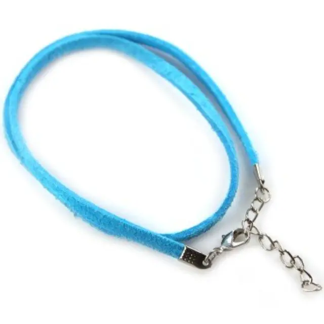 Κορδόνι για Λαιμό Velvet Blue - 48cm - 2τεμ