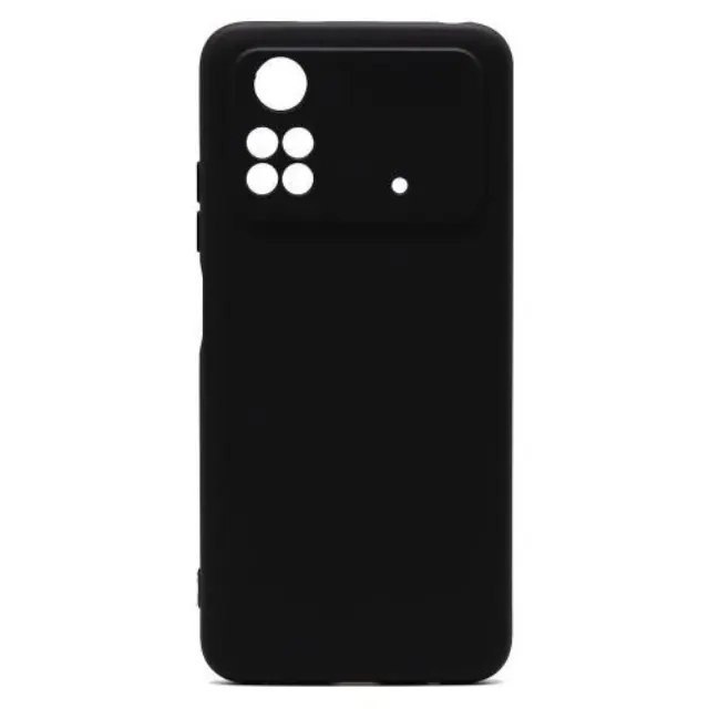 Θήκη Liquid Silicon inos Xiaomi Poco M4 Pro L-Cover Μαύρο N59686