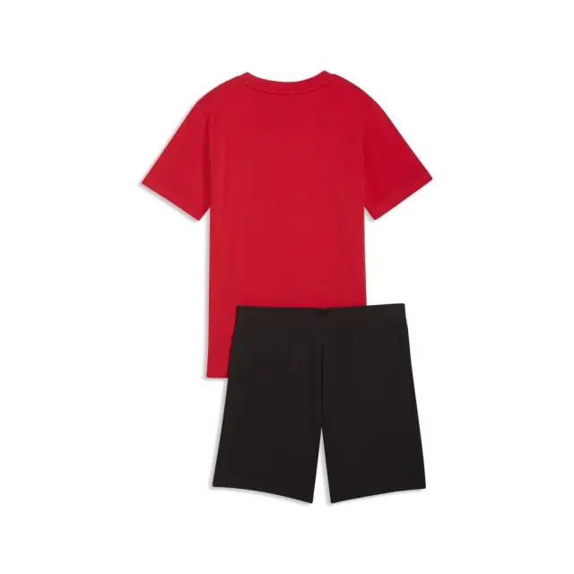 Puma Ess Logo Tee and Shorts Set For All Time Red 686298-11 - 152 2