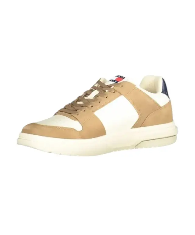 Tommy Hilfiger - Ανδρικά Sneakers The Brooklyn Mixed Texture Suede Trainers EM0EM01457-GWE Μπεζ 3
