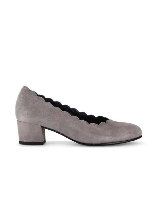 Gabor Γόβες Γυναικείο δέρμα Nubuck Ασημί GAB/52221 13-FUMO 3