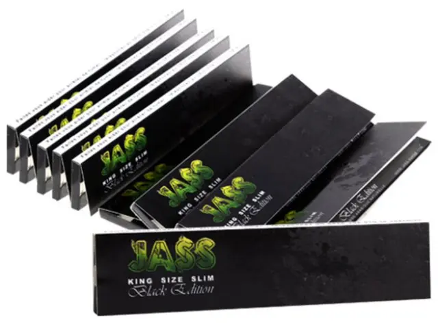 Jass Χαρτάκια Premium Black Edition - King Size Slim 32φ.