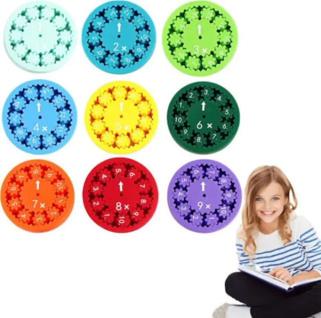 Fidget Spinner 9pcs Πολύχρωμο 17842-01 (Πράξεις πολλαπλασιασμού/διαίρεσης)