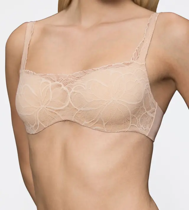 Triumph Σουτιέν Body Make-Up Illusion Lace Balconette Μπεζ 3
