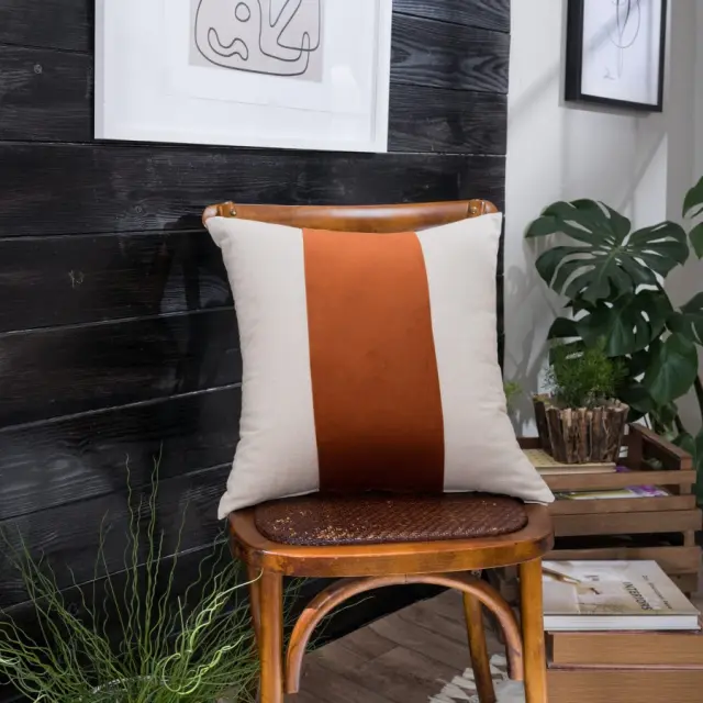 Μαξιλαροθήκη Linus 05 TEORAN 30x60cm με γέμιση 2