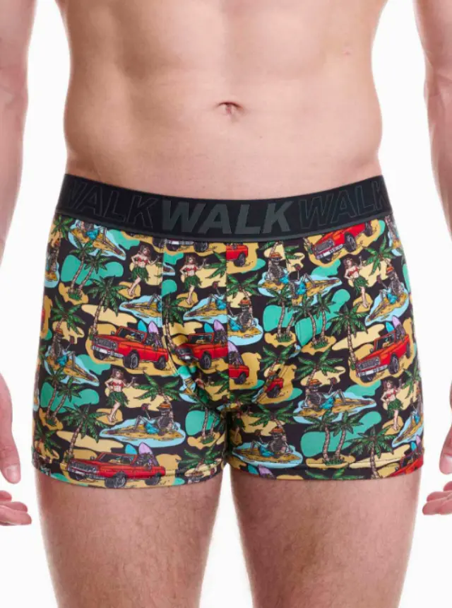 Walk ανδρικό boxer με σχέδιο(Hawaii) W1754-15-1 - XXL