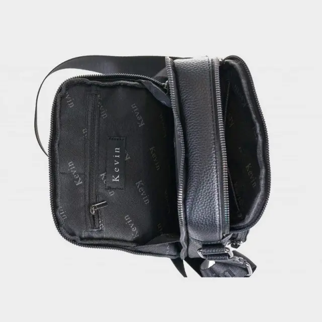 Τσαντάκι Χιαστί Kevin IZA303-5571 Μαύρο - ONESIZE 3