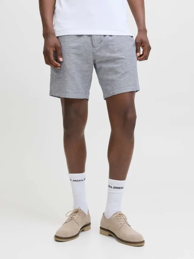 JPSTACE SUMMER LINEN BLEND SHORT SRT SN Faded Denim 3