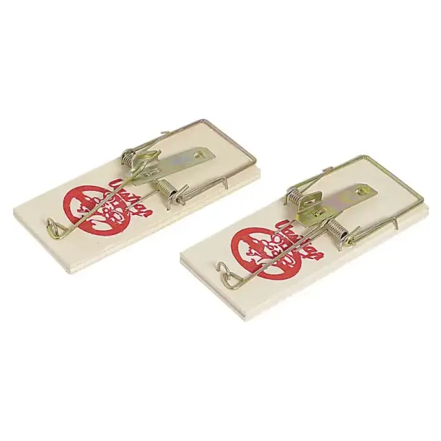 Φάκα Παγίδα Για Ποντίκια 4,5×10 cm Ξύλινη 4505 Verdemax 2 Τεμ