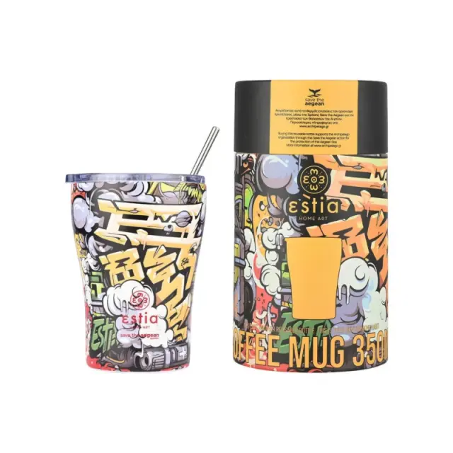 Estia Graffity Rhythm 01-22914 Θερμός Coffee Mug 350ml