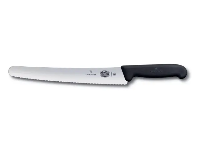 Μαχαίρι Τεμαχισμού - Ζαχαροπλαστικής Victorinox Fibrox με μήκος λεπίδας 26cm - Black5.2933.26 2