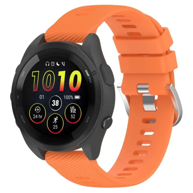 Λουράκι Stripes Design για Smartwatch 22mm-Orange OEM