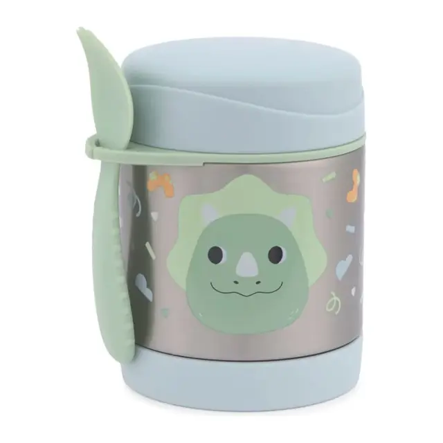 Skip Hop Besties Squad Ανοξείδωτος Θερμός Φαγητού 325ml Dino Green