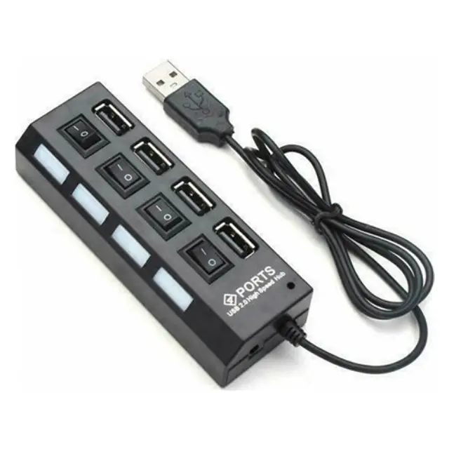 Andowl Q-H4 USB 2.0 Hub 4 Θυρών με σύνδεση USB-A (Q-H4)