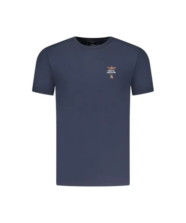 Aeronautica Militare - Ανδρική Κοντομάνικη Φανέλα SCOTI005J508-08184 Μπλε Σκούρο 3