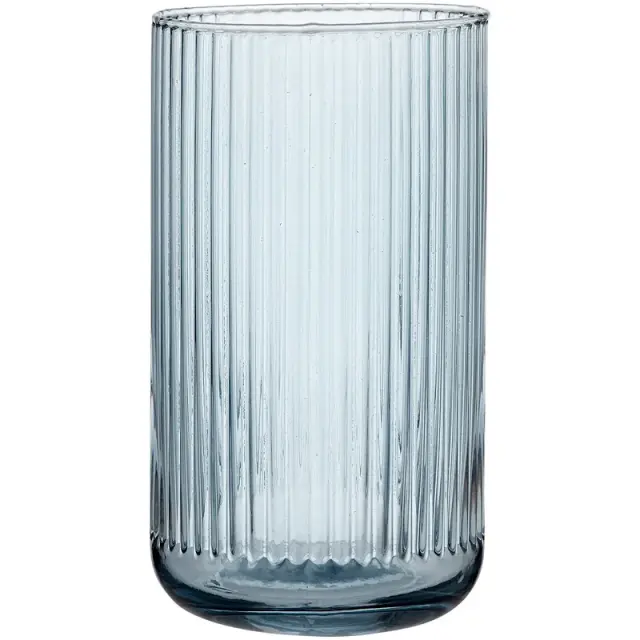 Ladelle Ποτήρι 410ml Ριγέ Γαλάζιο Zephyr Γυάλινο