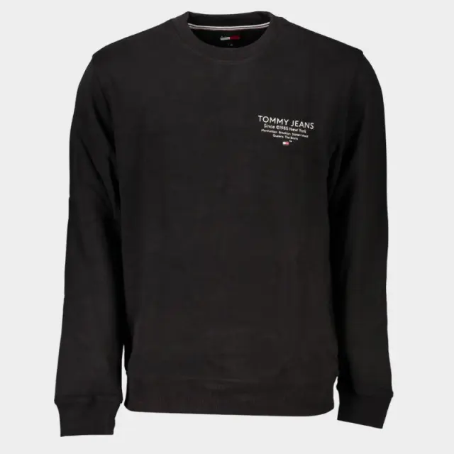 Tommy Hilfiger - Ανδρικό Φούτερ Essential Graphic Crew DM0DM18404-BDS Μαύρο - 2XL