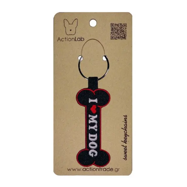ActionLab Μπρελόκ Bone Black