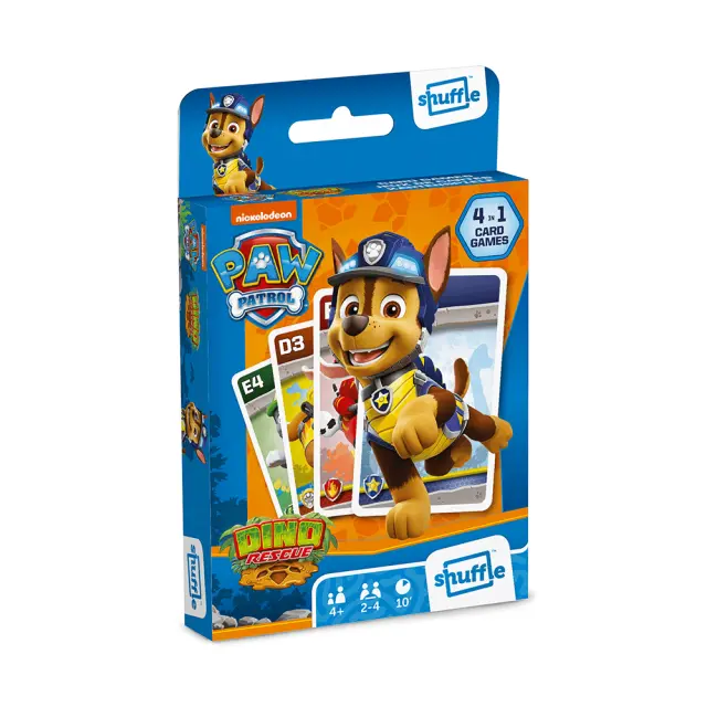 Παιχνίδι με κάρτες 4 σε 1 Shuffle Fun – Paw Patrol Range