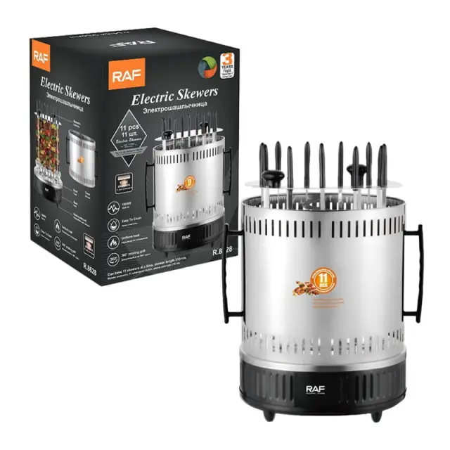 RAF R.8628 Ηλεκτρική Κάθετη Ψησταριά 1500W 11pcs - Electric Skewers 92002 3