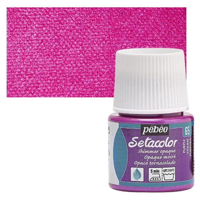 Pebeo Χρώμα Υφάσματος Setacolor Opaque - 65 Purple Shimmer - 45ml