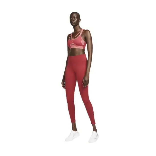 Nike One Mid-Rise Leggings (DD0252-690) - Κόκκινο - L 3