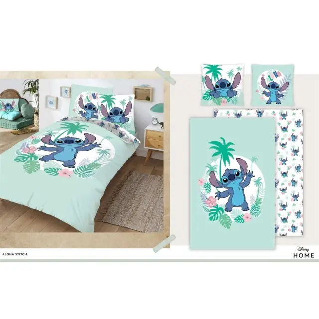 Σετ παπλωματοθήκη-μαξιλαροθήκη DISNEY Duvet Cover Aloha Stitch 140x200cm + Pillowcase Cotton AYM-020STITCH-DV 2